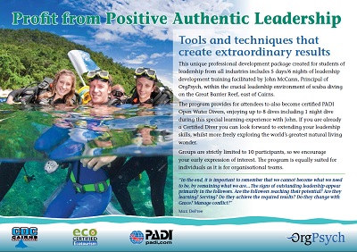 Profit from Positive Authentic Leadership